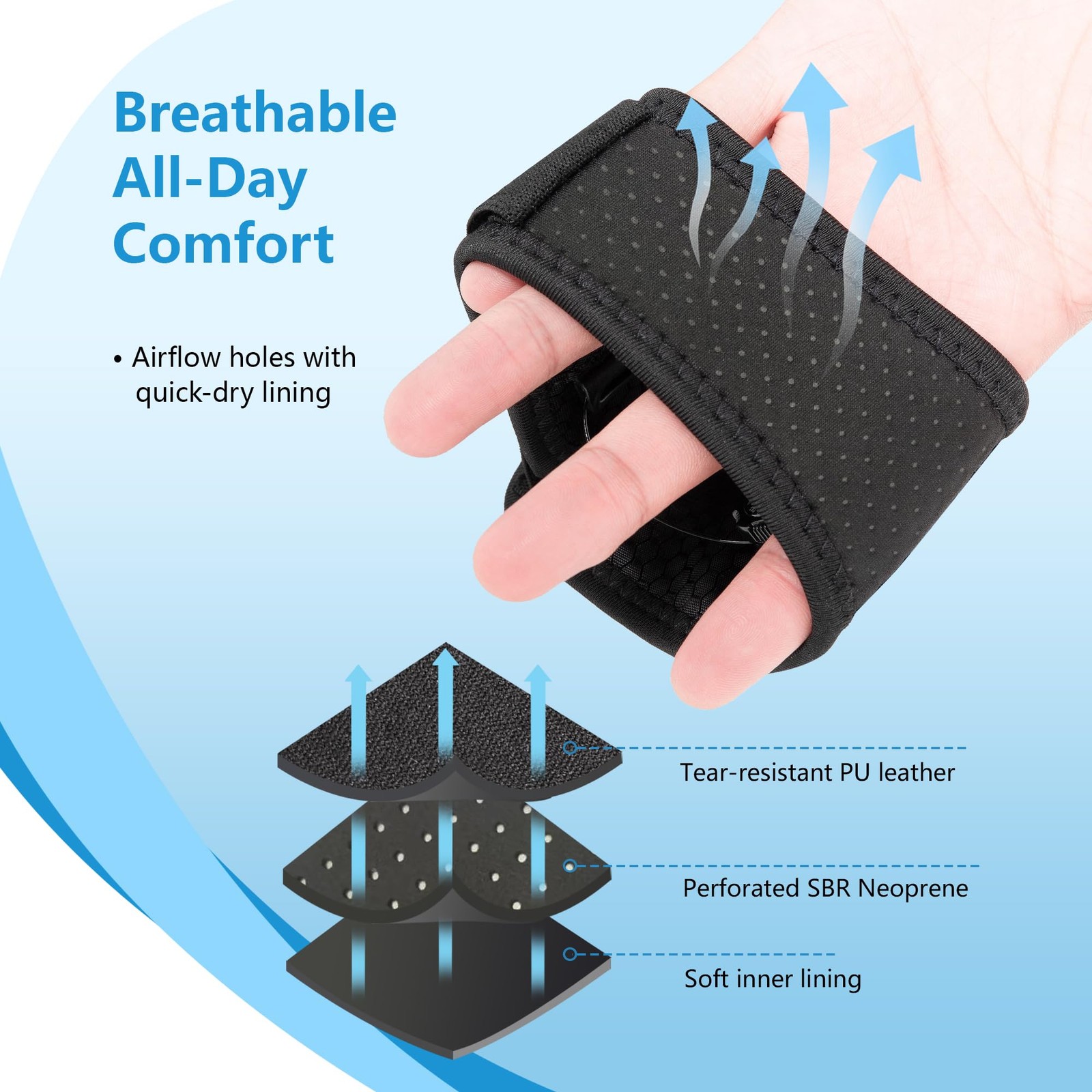 Elbow Brace with Knob Quick Adjustment and Silicone Pressure Pad, Tennis Elbo…