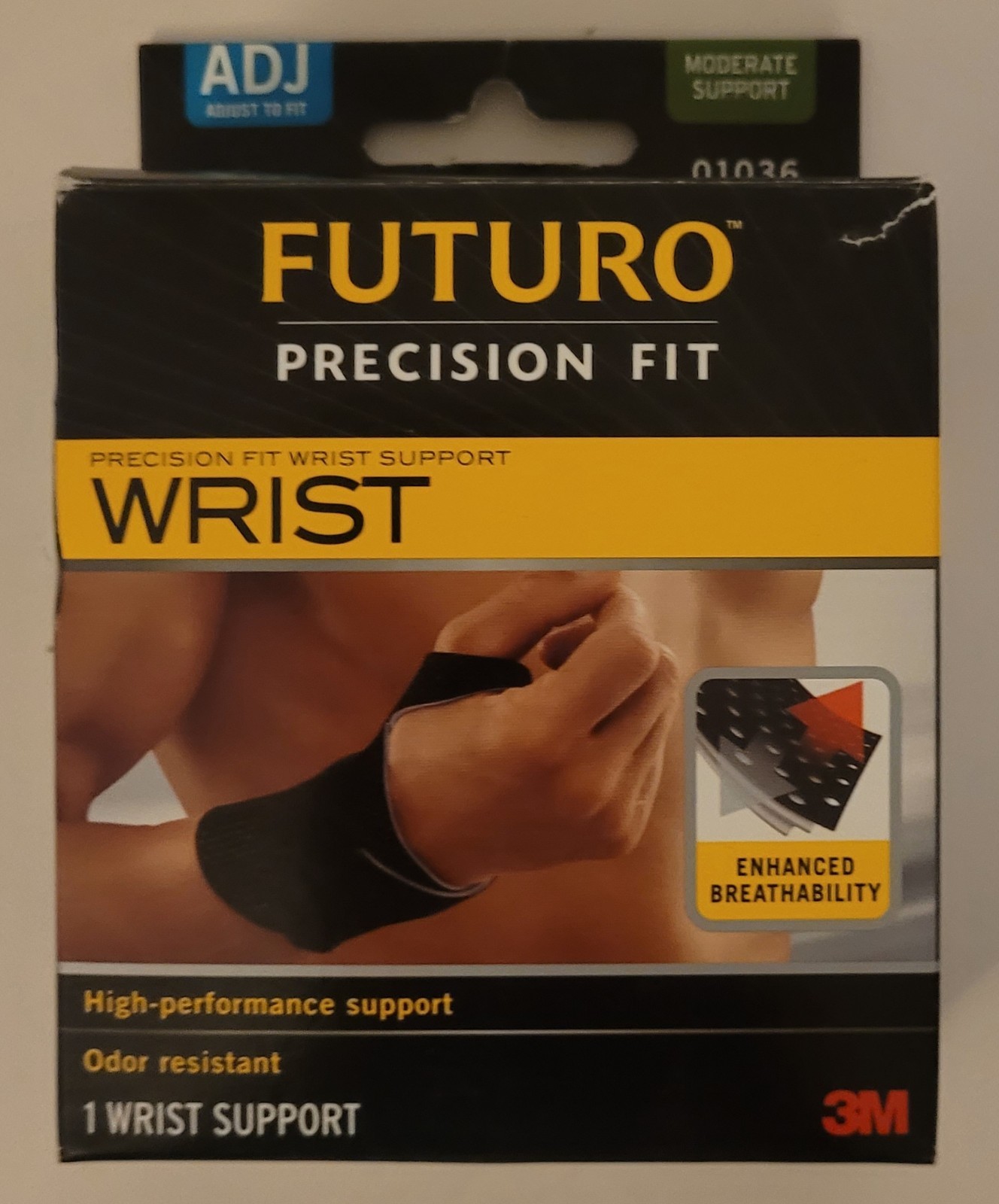 FUTURO Precision Fit Adjustable Vented Wrist Support Moderate SIZE 4.5-9.5″ NEW
