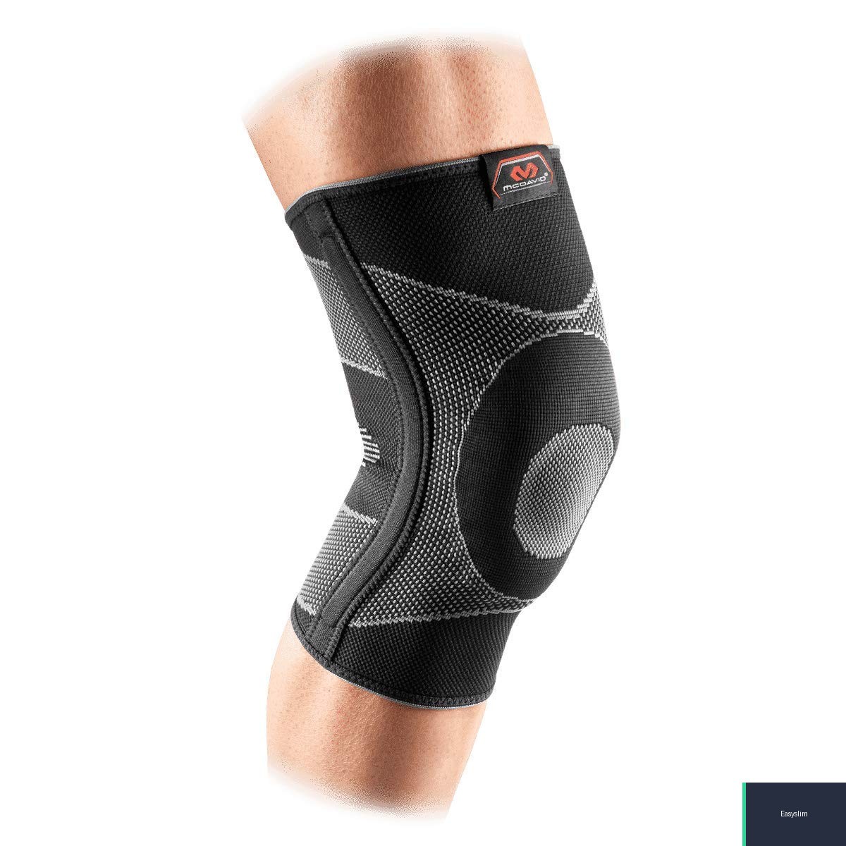 Compression Knee Sleeve, 4-Way Stretch with Gel Pad, Small, Black