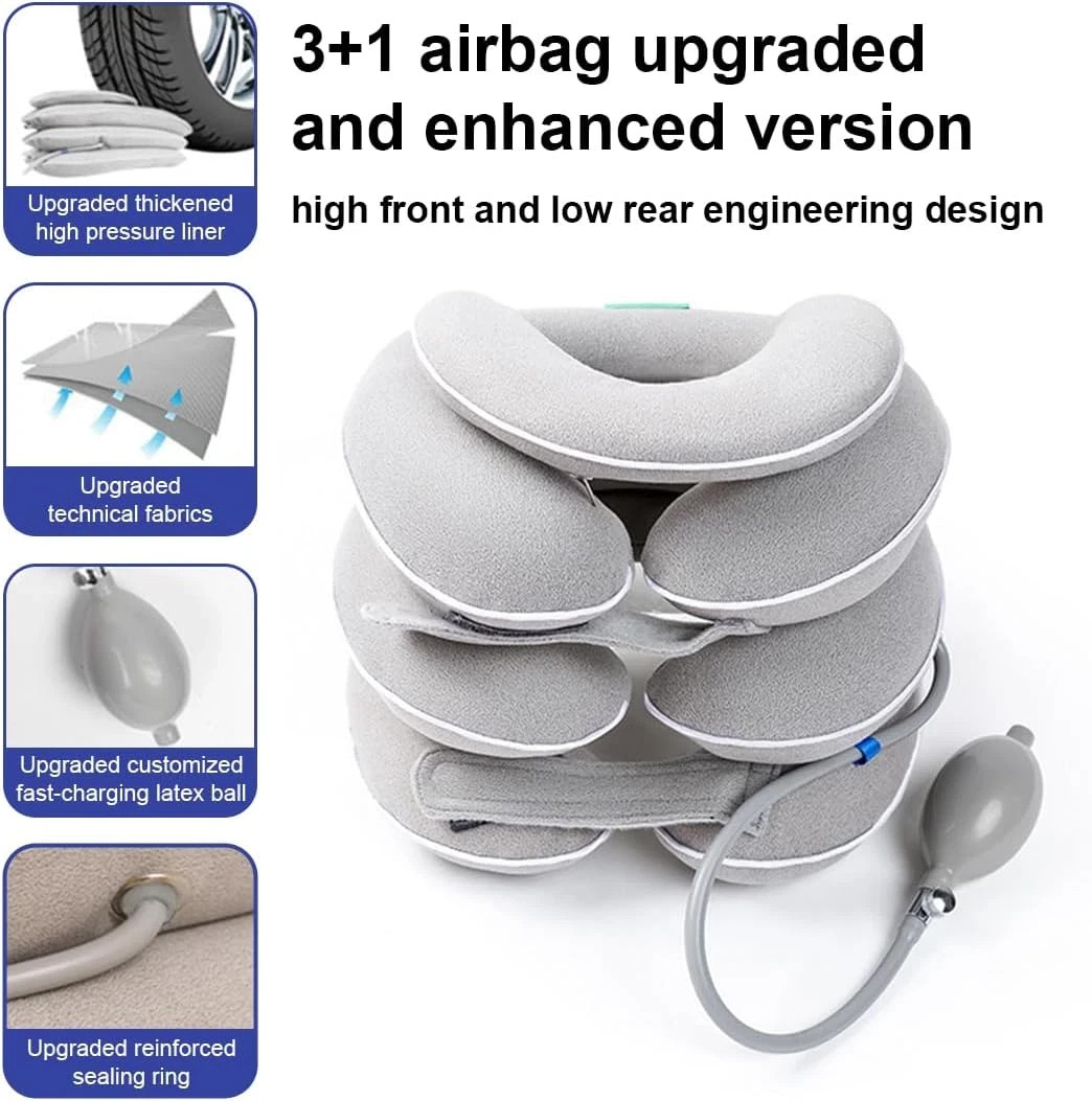 Neck Stretcher with Neck Brace,Cervical Traction Neck Device,Neck Relief Tool,Ad