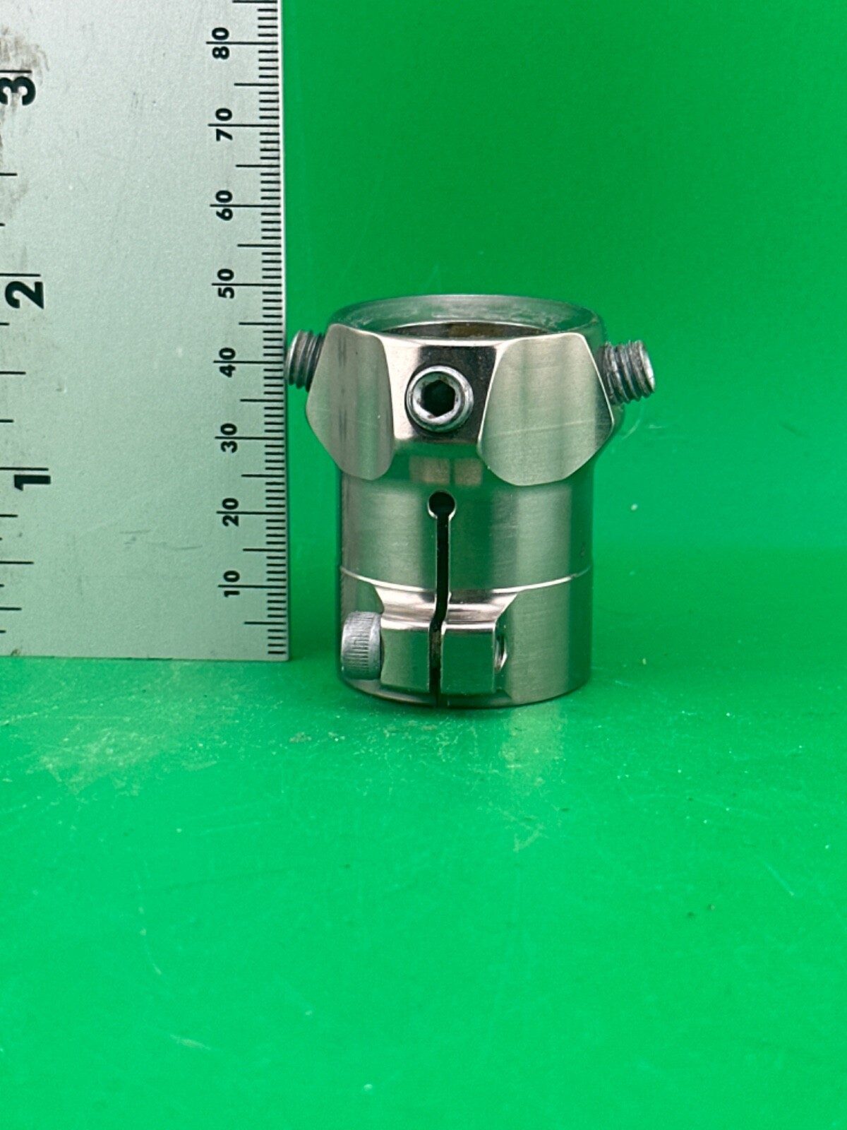 Prosthetic component adapter part. Prosthetic tube clamp