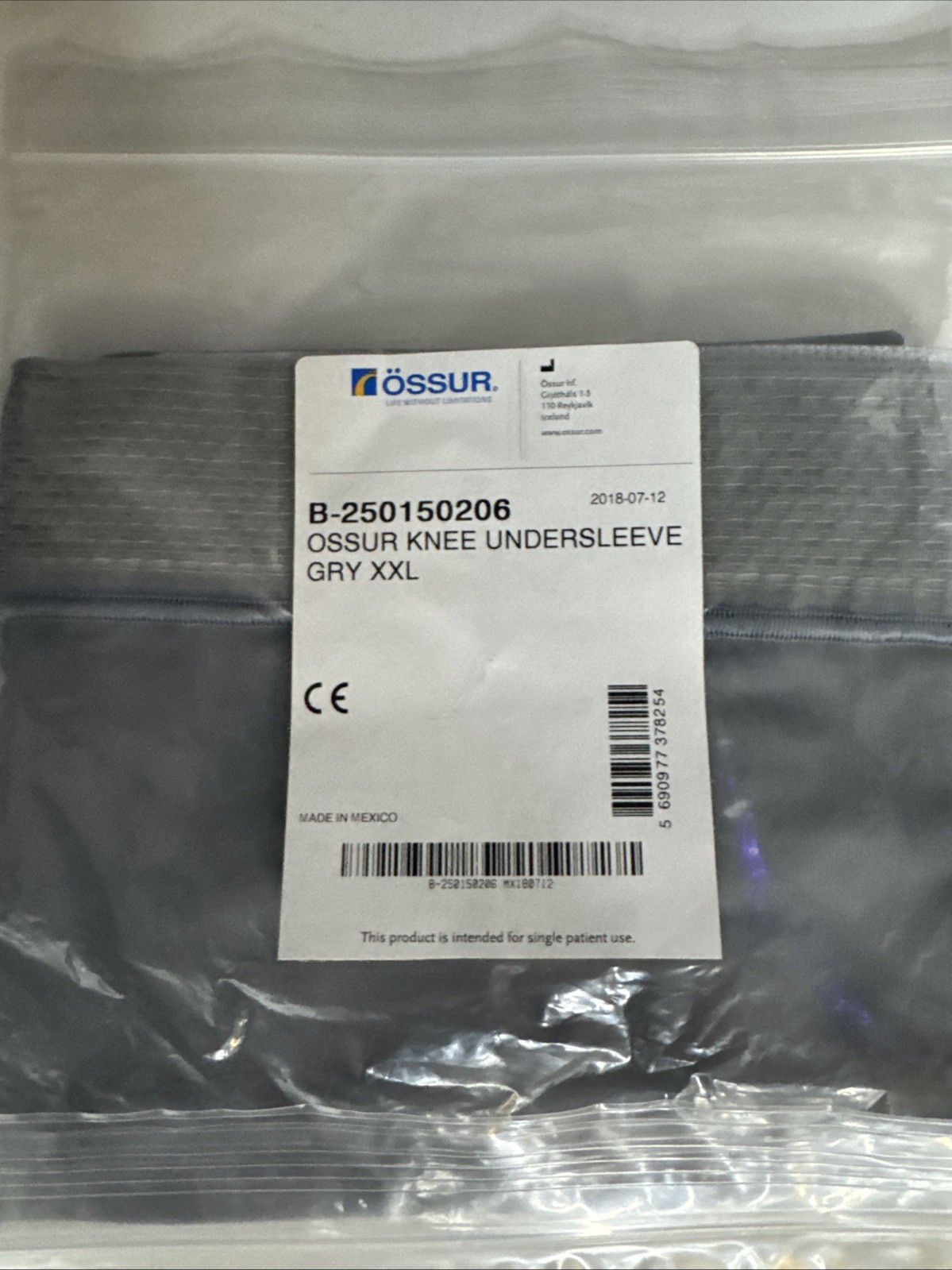 Össur Knee Brace Undersleeves (Lot of 5), Different Sizes