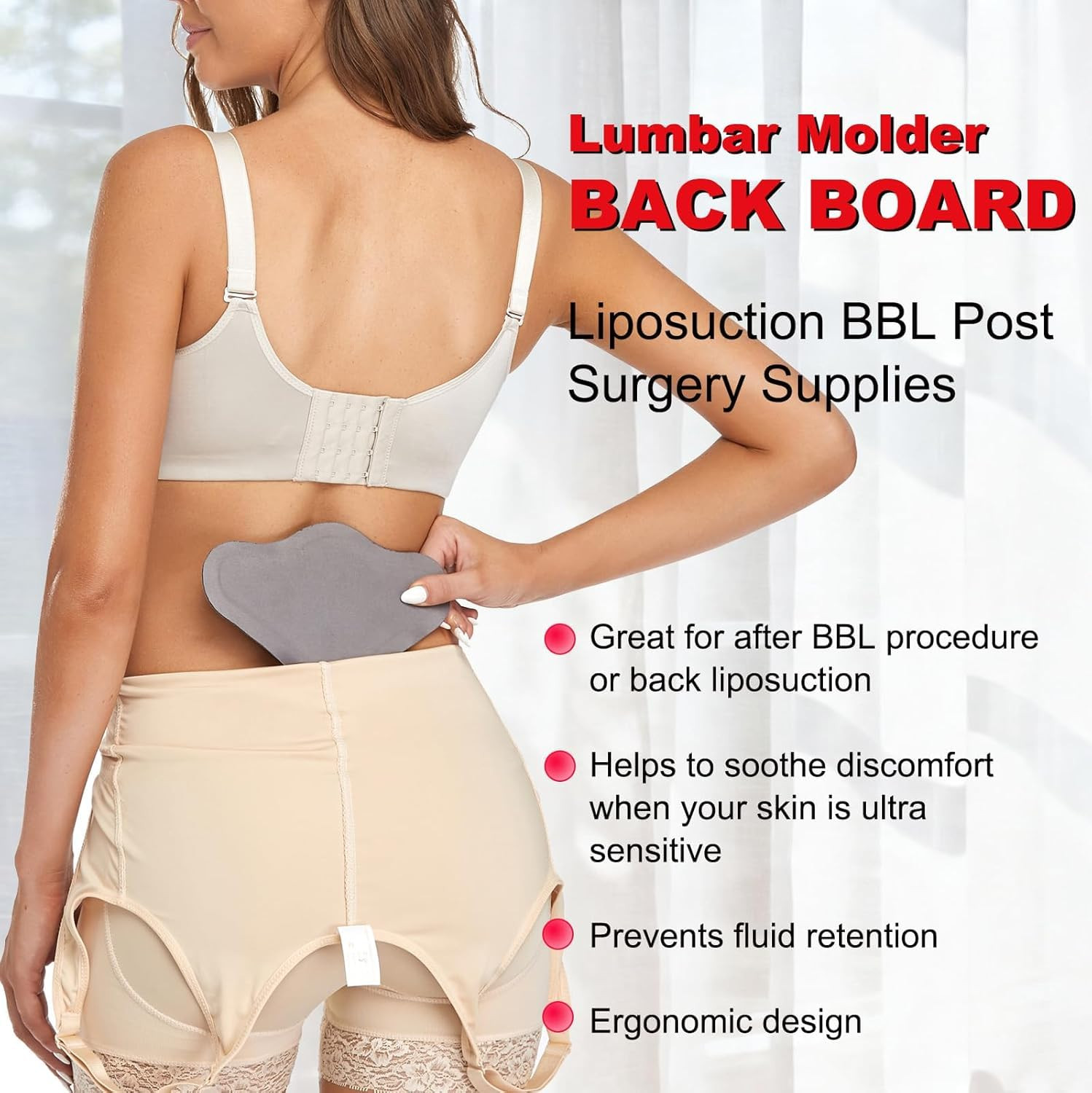 Moolida Lipo Foam Back Board Lumbar Molder BBL Back board | Compression Liposuct
