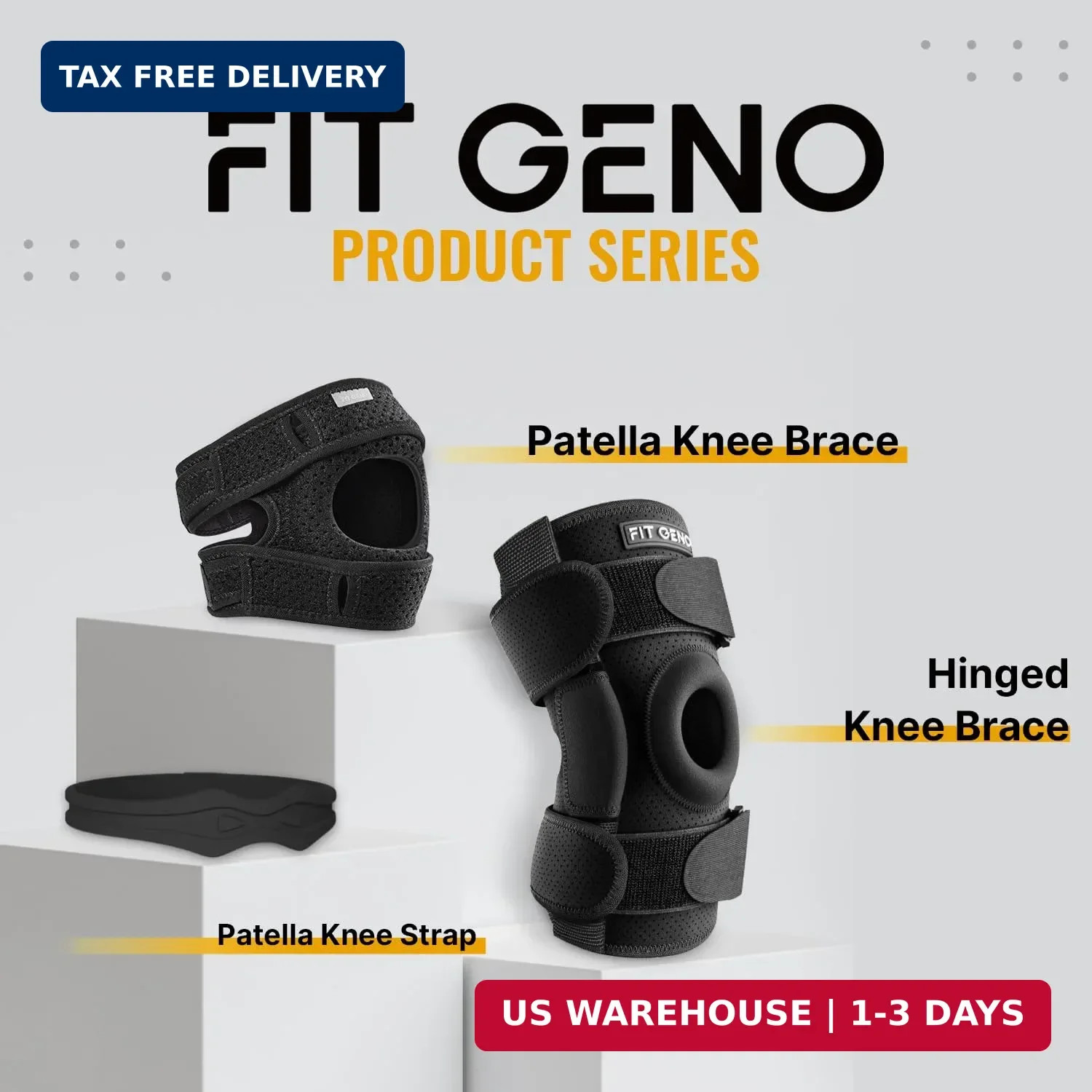 Fit Geno Knee Strap Patella Support: Knee Band for Patellar Tendon Pain Relief –