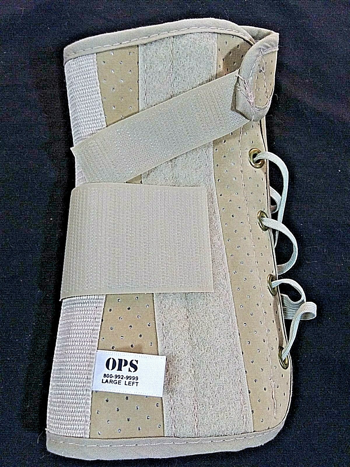 OPS Wrist Support Perforated Lace Up Suede 8” MS-3225 Left/Large
