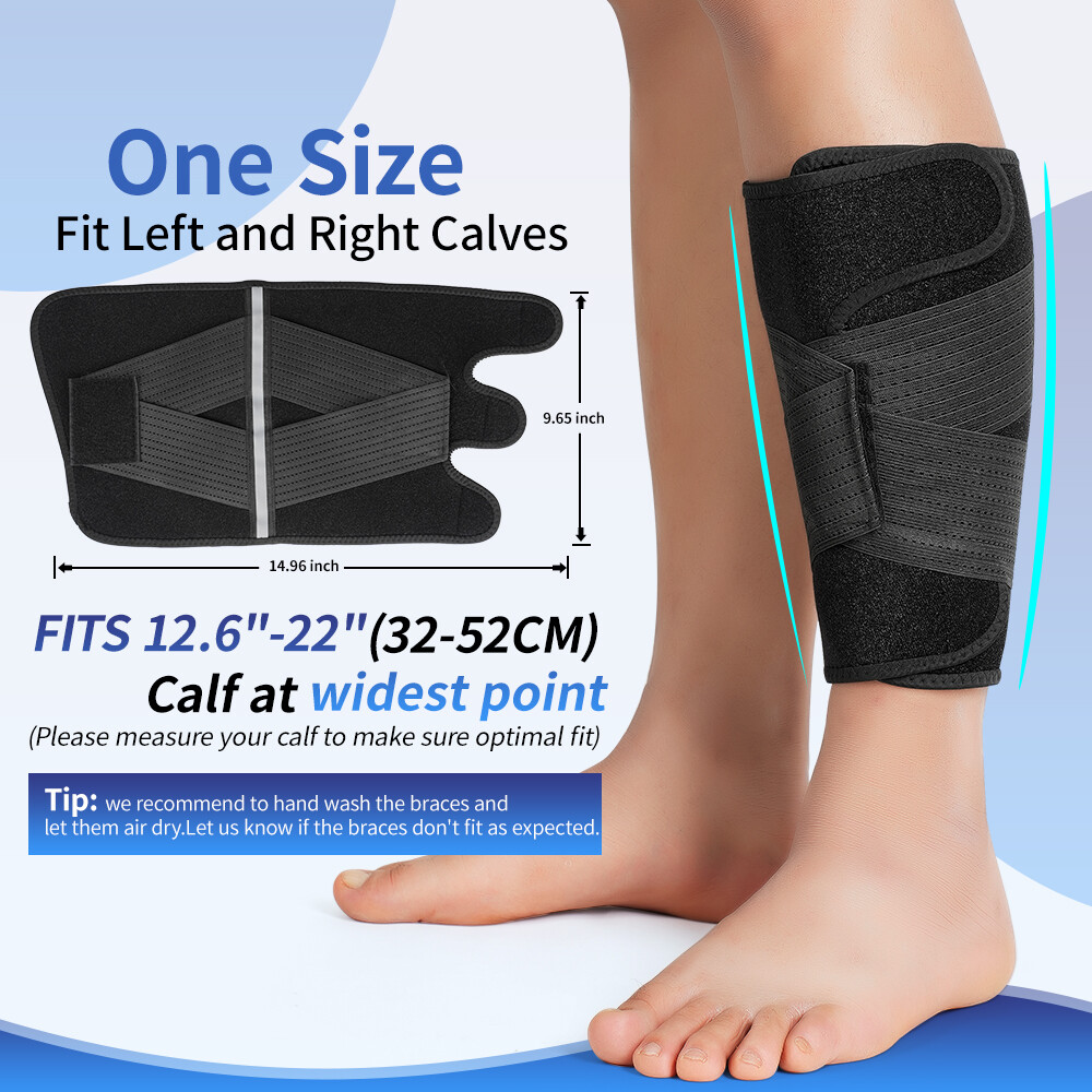 CFR Calf Brace Compression Shin Splint Sleeve Calf Support Leg Wrap Pain Relief