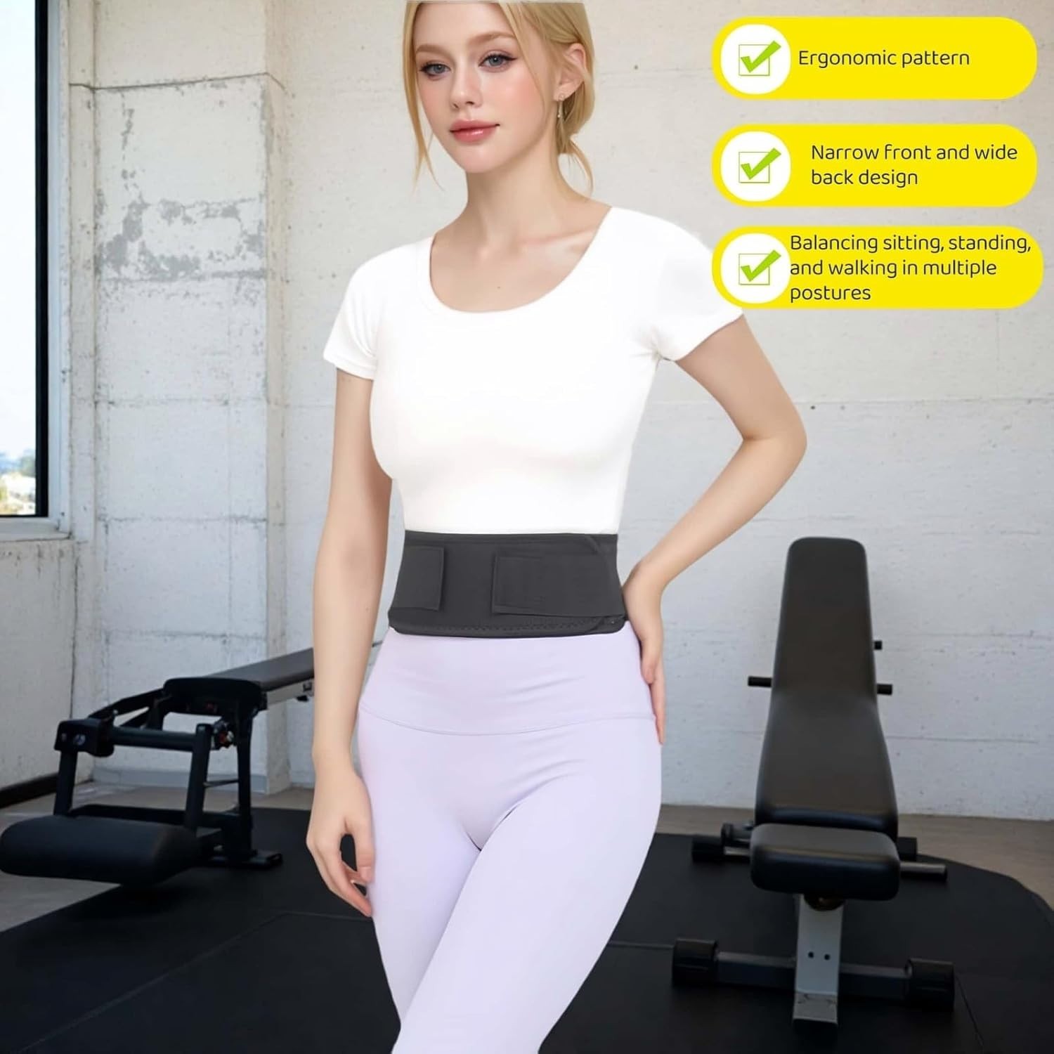 Ergonomic Self-Heating Lumbar Support Strap for Sciatica Relief – XL Size