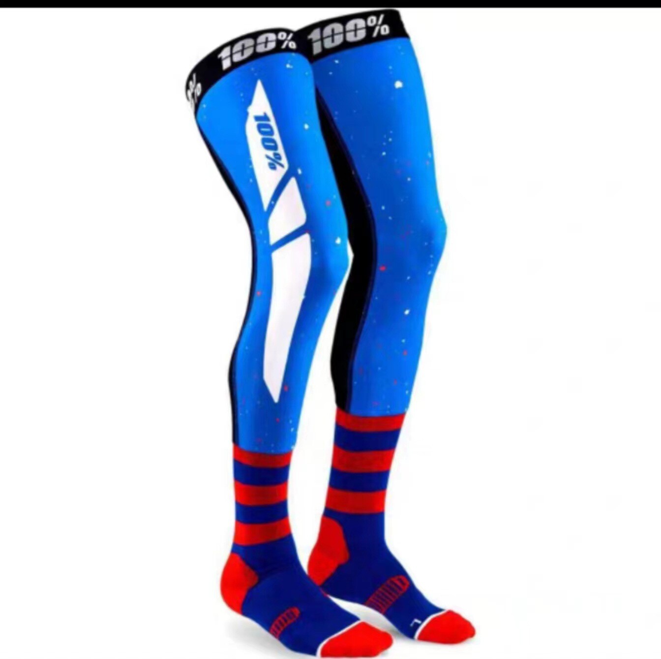 Motorcycle- Compression Knee- Brace enduro Sock Top Motocross. Socks ATV/MX Knee