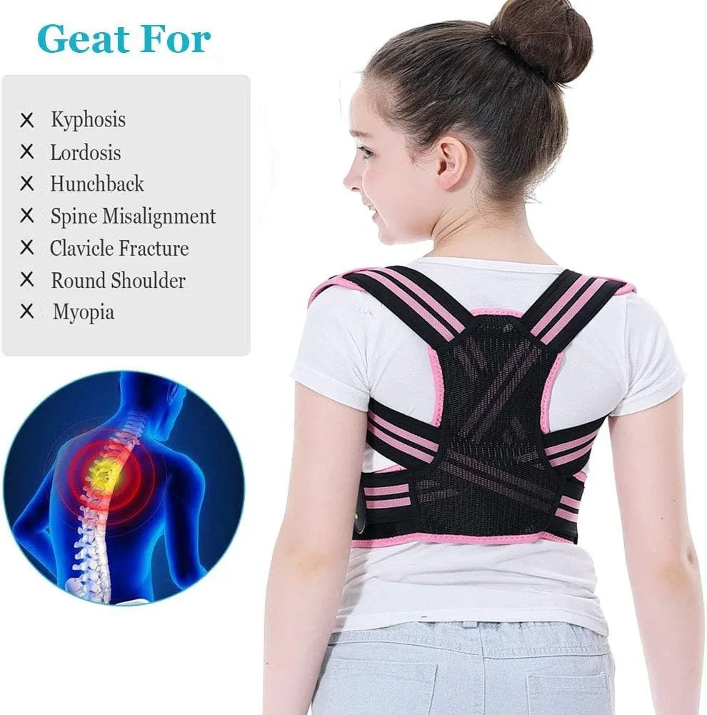Posture Corrector For Kids – Back Brace Posture Corrector, Spine Corrector – Adj