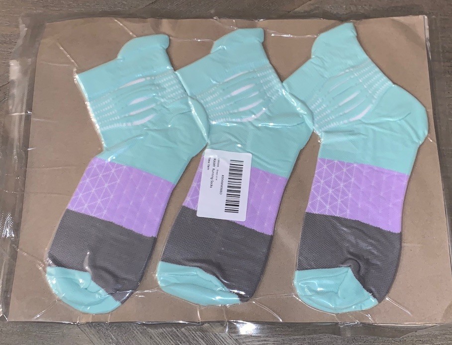 IRAMY Running Socks Compression Ankle Socks 3 Pairs Black Size M