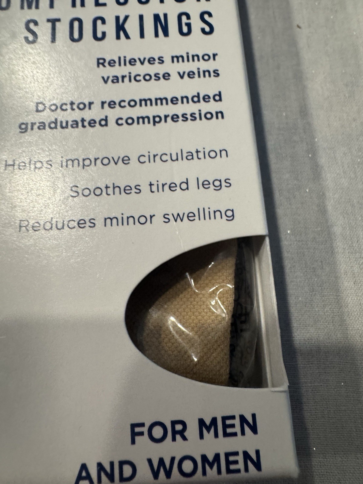 Truform 8875 Below Knee Medium Compression Stockings 15-20 mm Hg Beige