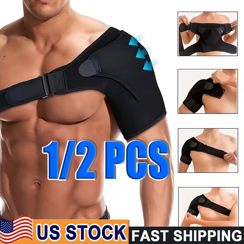 Shoulder Brace Support Compression Sleeve Torn Rotator Cuff Relief Joint AC Pain