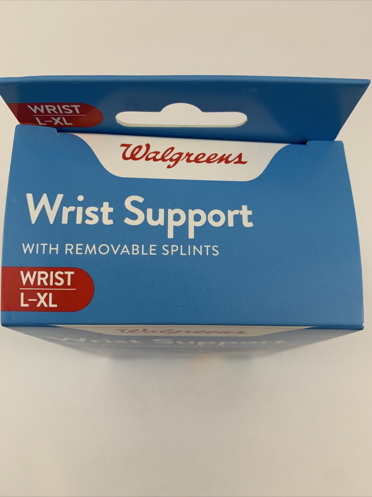 Walgreens Wrist Support w/ Removable Splint Adjustable Fits Left Hand Size L-XL