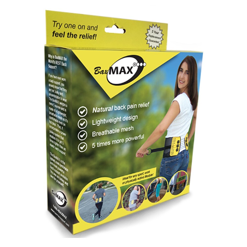 BaxMAX Lumbar Support – BAX-NB3 – Size L – 35″ to 40″ – New – Free Ship