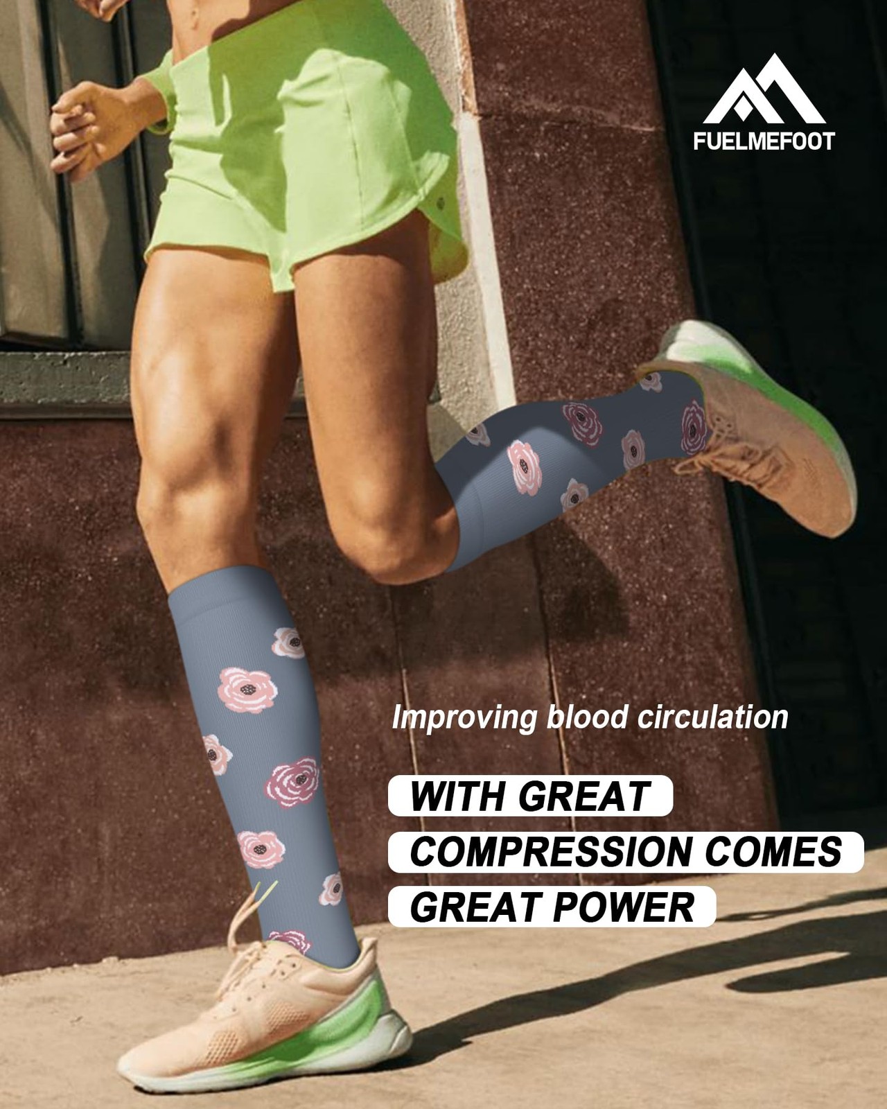 6 Pairs Compression Socks for Women & Men 15-20mmHg Graduated Support Knee Hi…