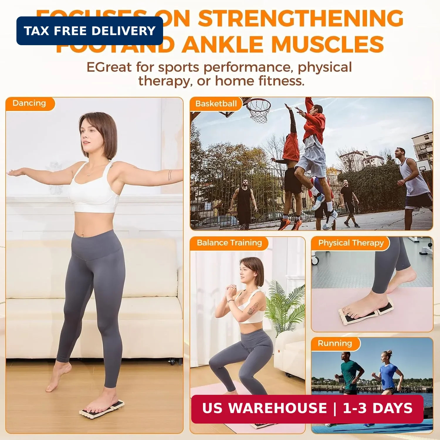 Ankle Strengthener & Axis Boar, Recovery For Sprains & Plantar Fasciitis | Ankle