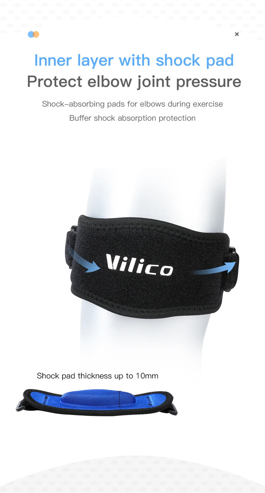 1Pc Tennis Elbow Brace Strap for Tendonitis Joint Pain Adjustable Elbow Support