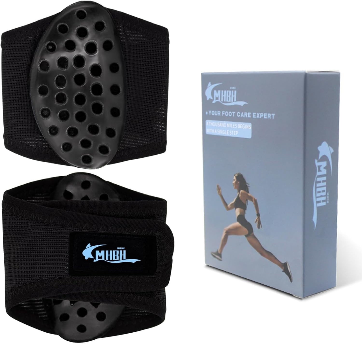 Upgraded Breathable Mesh Arch Support for Plantar Fasciitis – Two-Pack Gel Pads