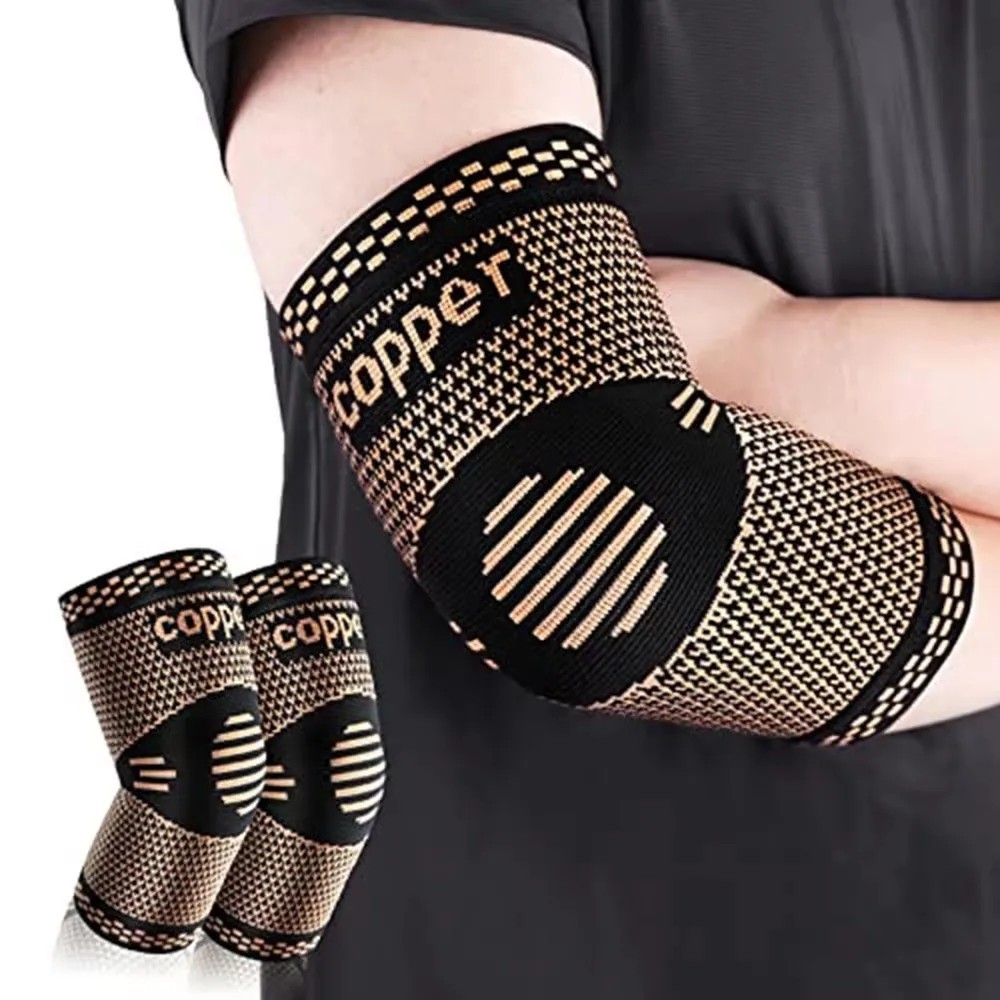 2PCS Elbow Brace Compression Sleeve Tennis Golf Elbow Support Tendonitis Pain