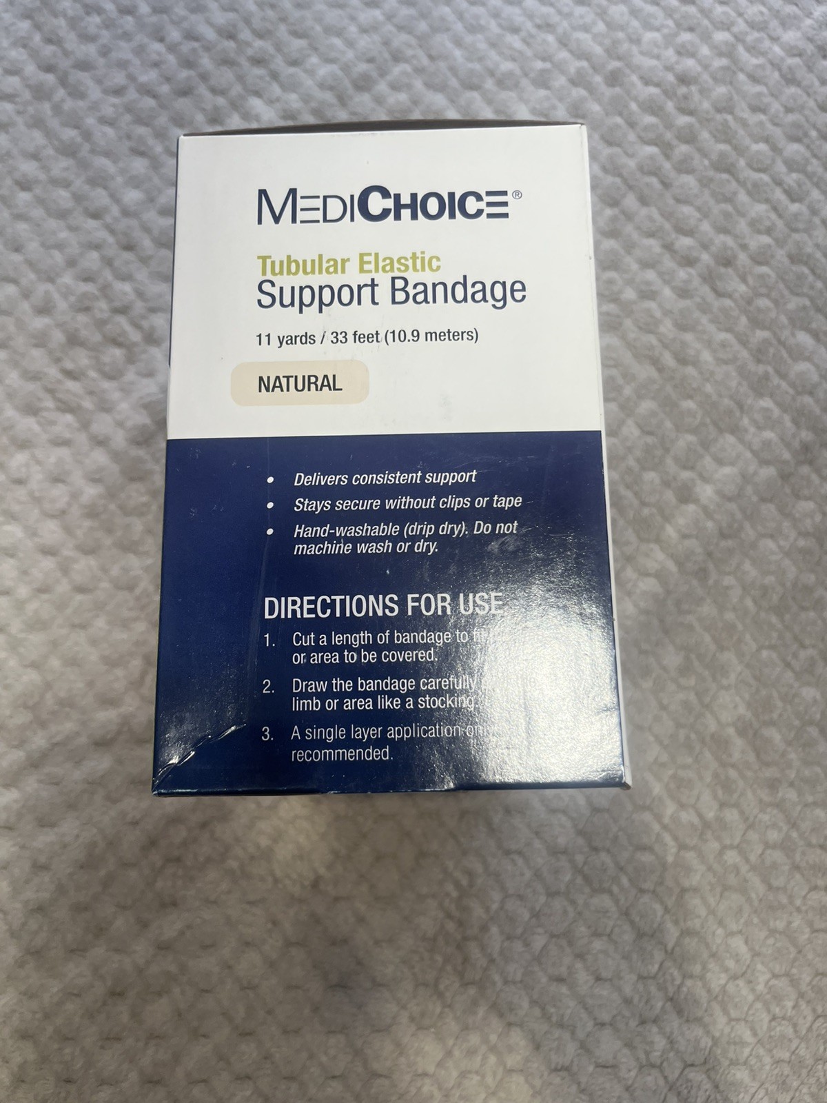 MediChoice MADE IN USA Tubular Elastic Support Bandage Size E Natural Beige