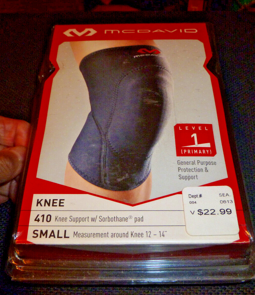 McDAVID Knee Support w/ Sorbothane Pad Small (12-14″) Level 1 Protection/Support