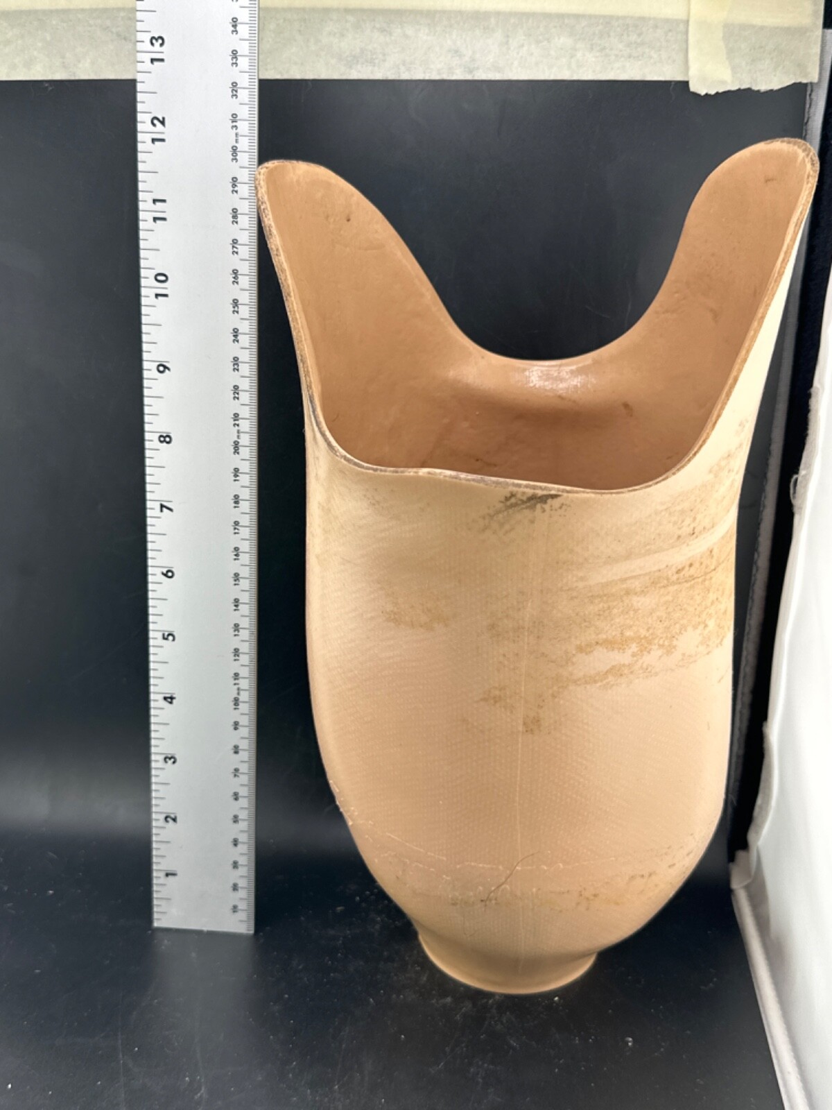 Below knee prosthetic socket. Not for medical use, left