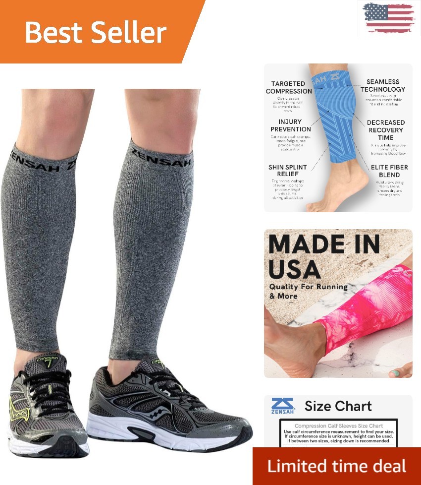 Shin Splint Relief Compression Sleeves – Sweat-Wicking for Enhanced Performance