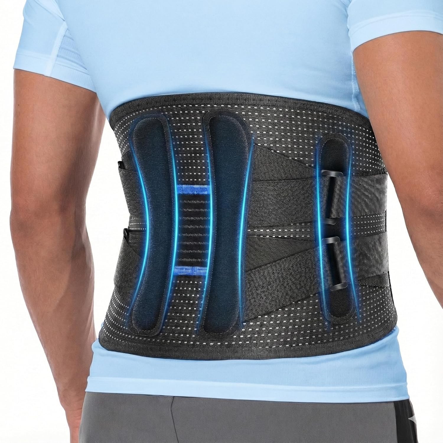 Back Brace for Lower Back Pain Men & Women: Adjustable Lumbar Support Brace f…