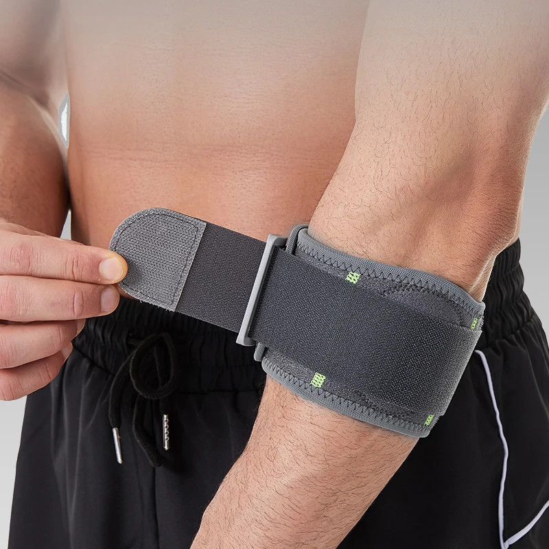 1pc Adjustable Elbow Support Brace With Compression Fit & Stabilizing Strap