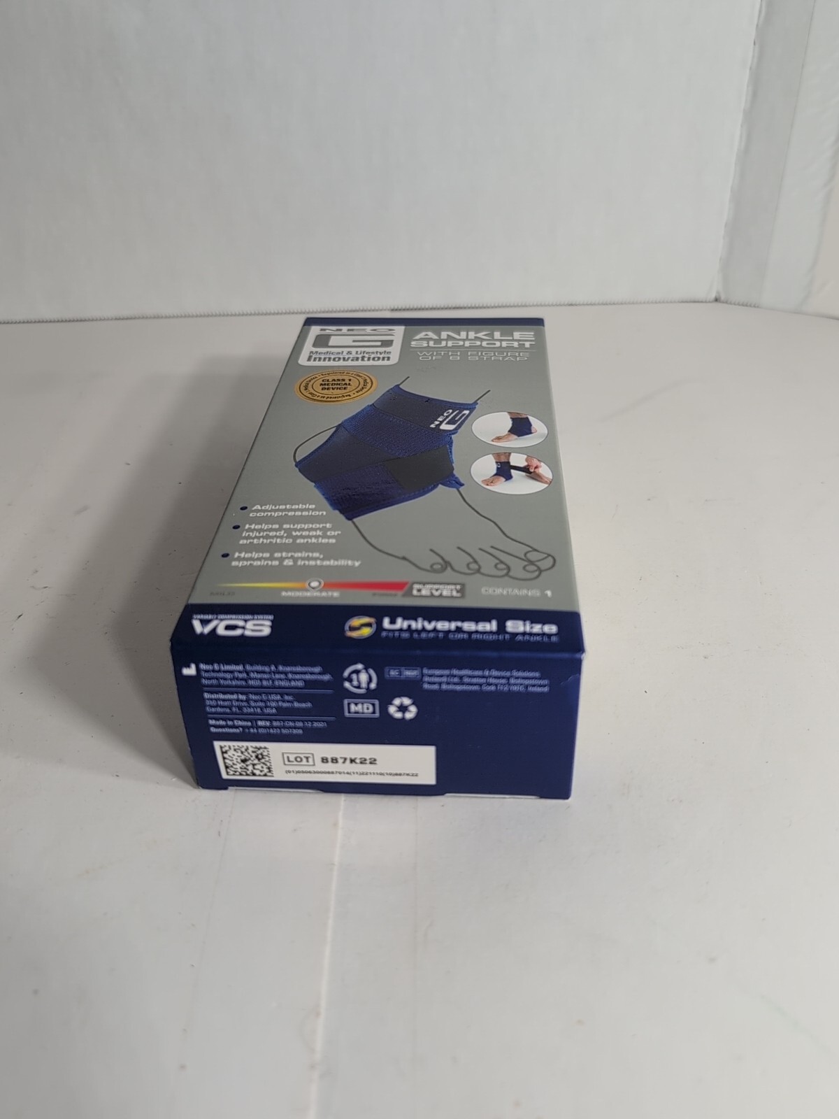 Neo G Ankle Support, Universal Size, REF 887-Damaged Box
