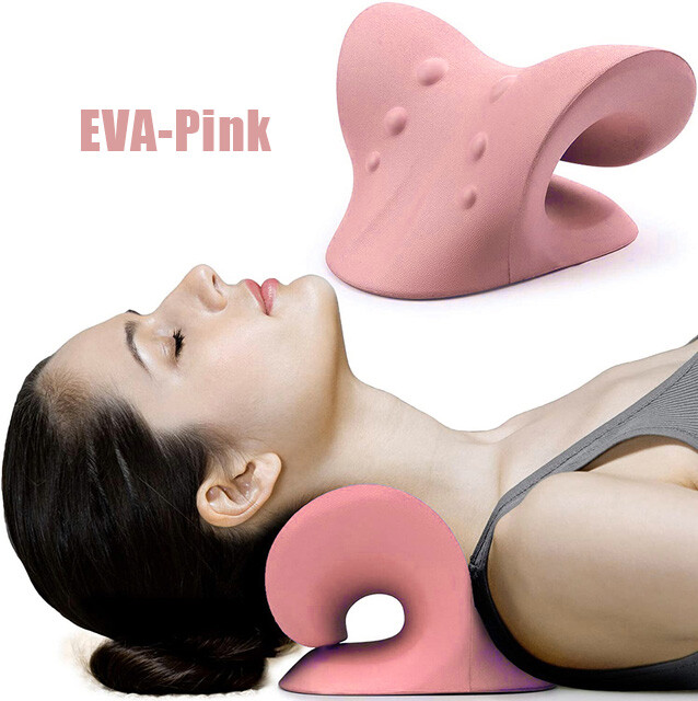 Neck Pillow Relaxer Shoulder Stretcher Traction Cervical Chiropractic Massage