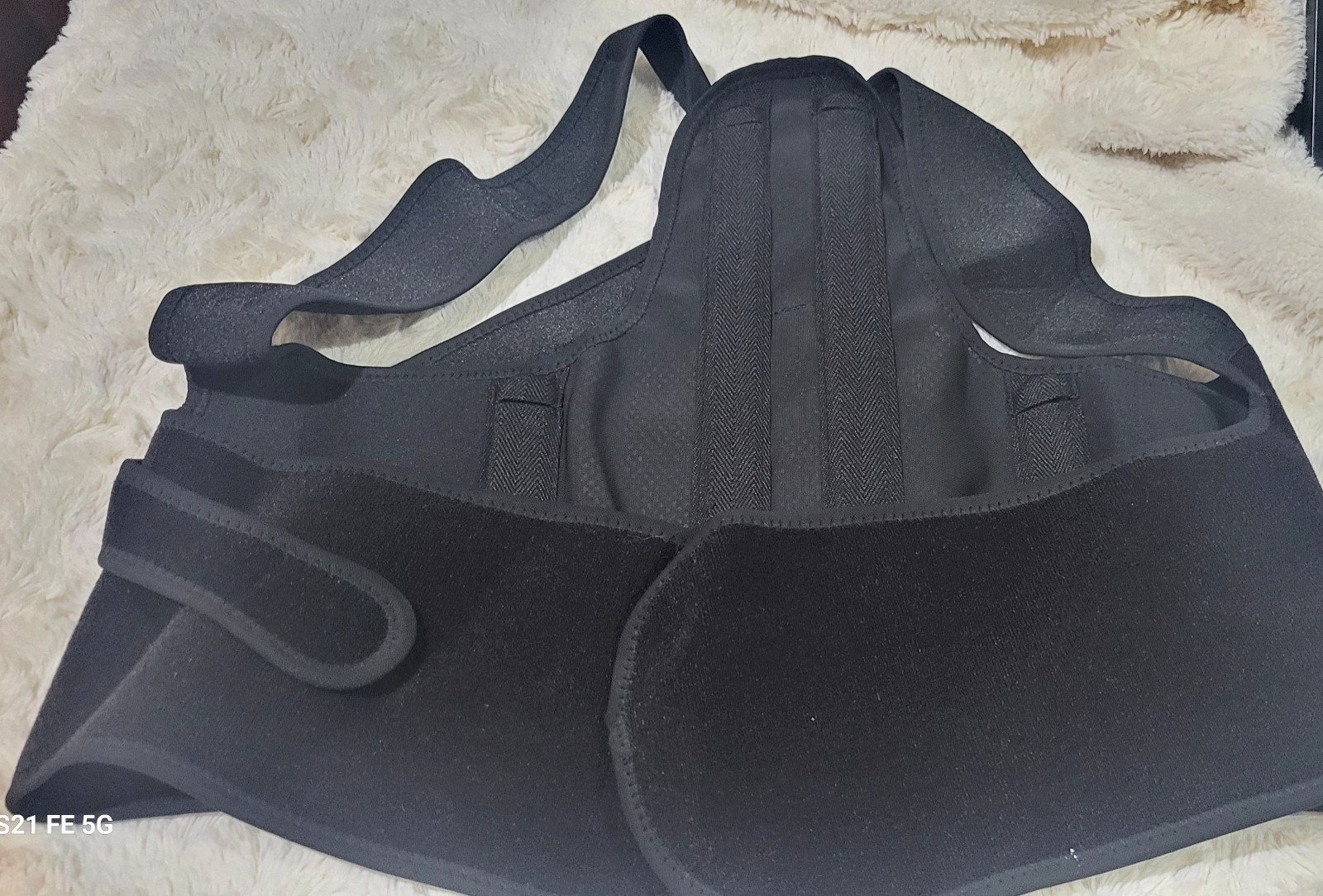 NWOT FIT GENO BACK BRACE POSTURE CORRECTOR for WOMEN & MEN, Black📌