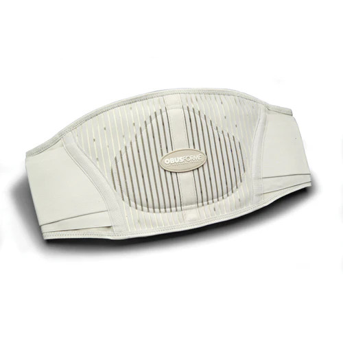 ObusForme Women’s Back Support Belt Lumbar Brace Light Grey S/M M/L XXL Female