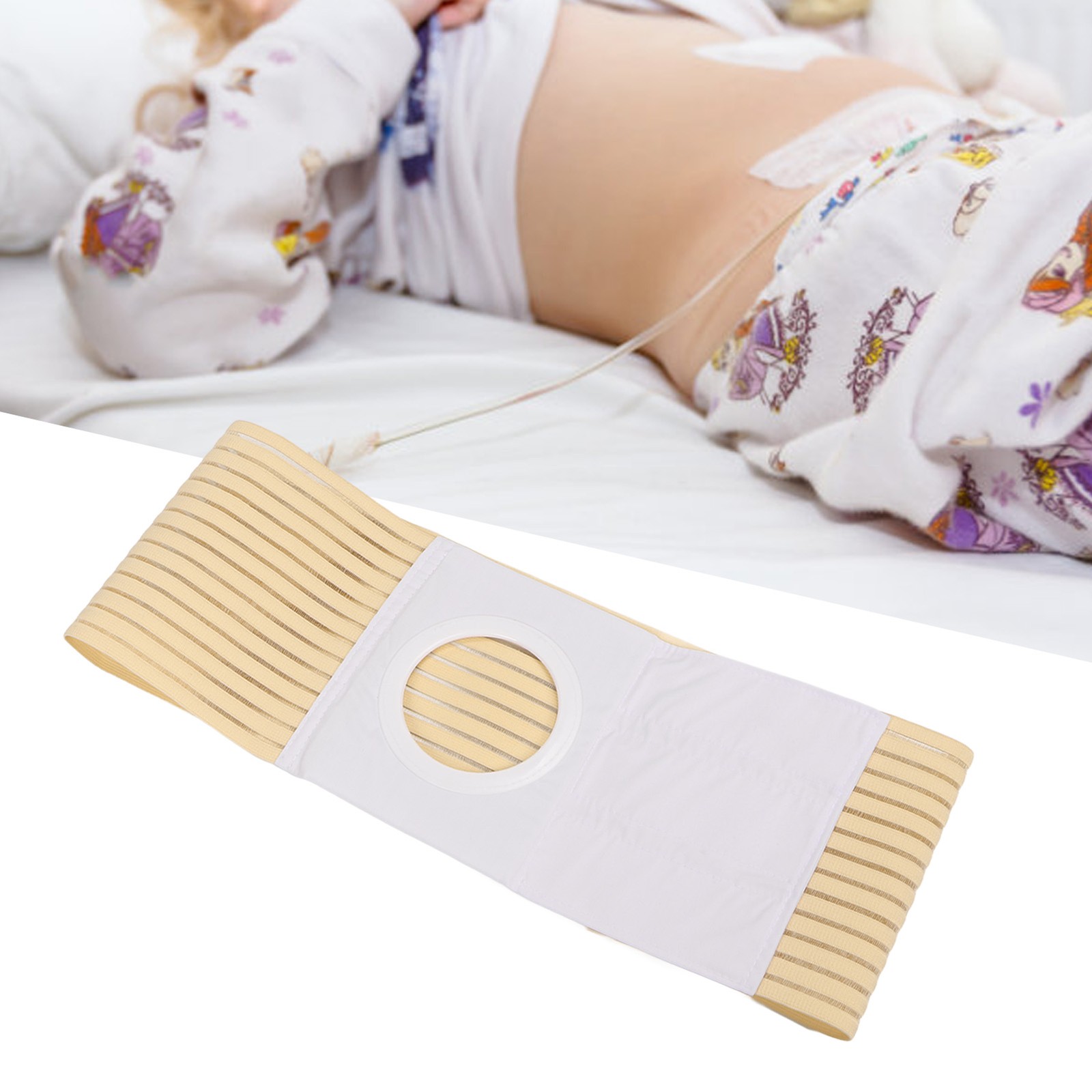 Ostomy Hernia Support Belt Adjustable Breathable Absorb Sweat Elastic Hernia