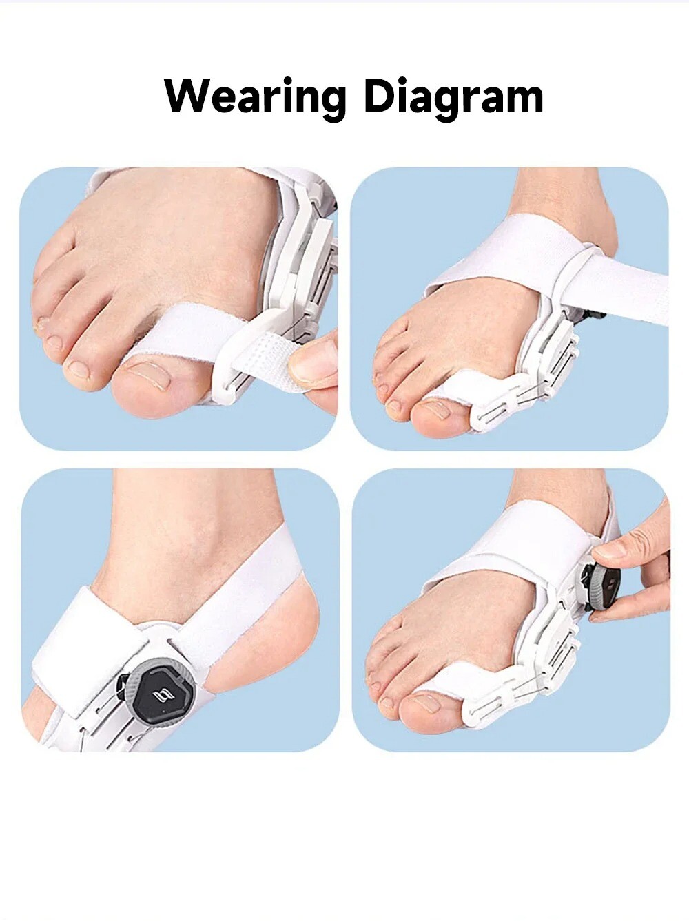 Medical Straightener Adjustable Separators Bunion Correctors Foot Pain Relief US