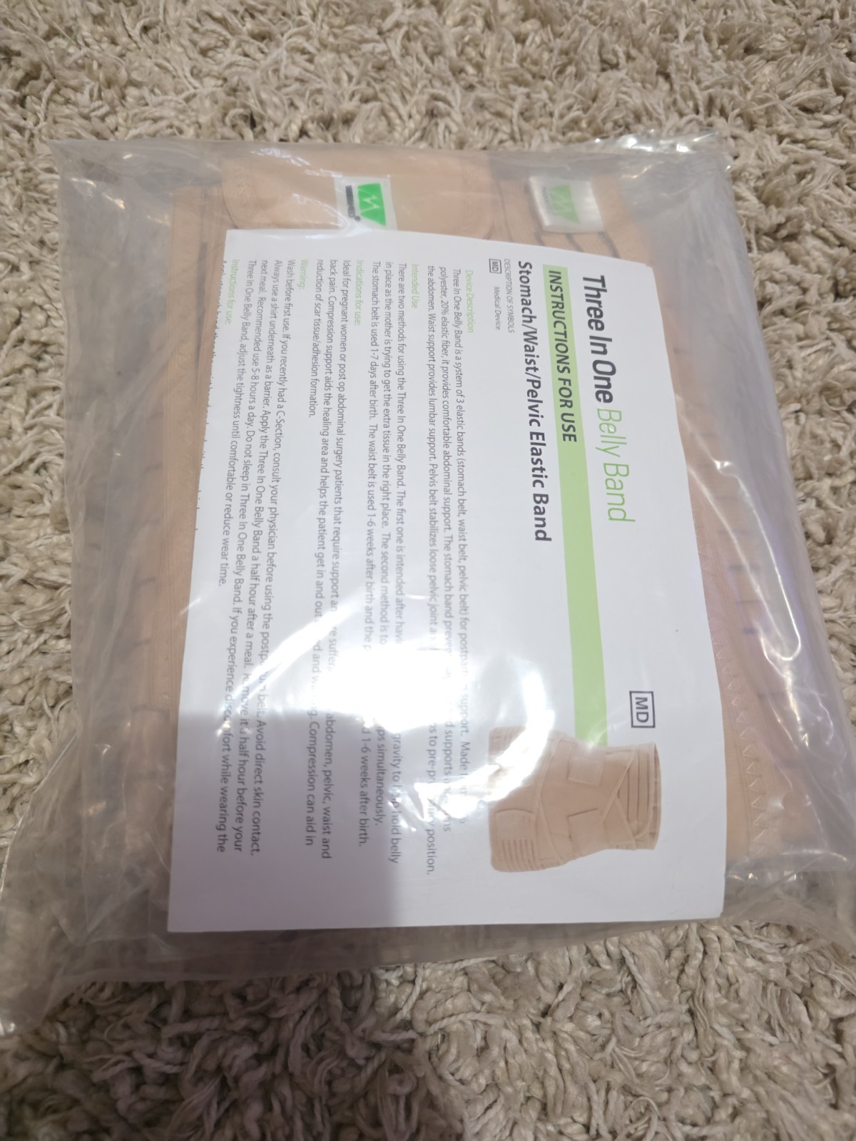 NEW ManaMED 3 In 1 Belly Band maternity Postpartum Support waist Stomach Pelvic