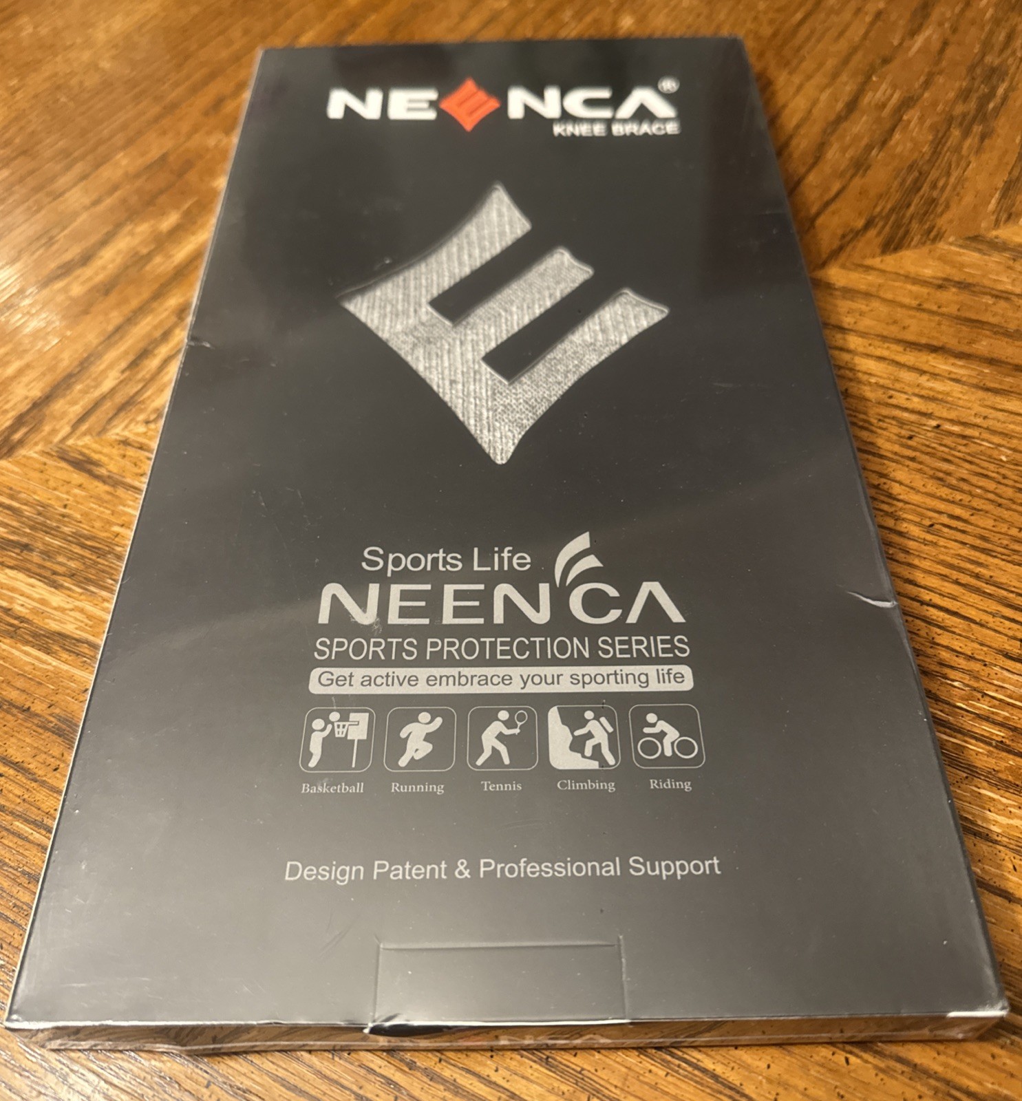 NEENCA Professional Knee Brace Knee Compression Support Sleeve Gray Size Medium