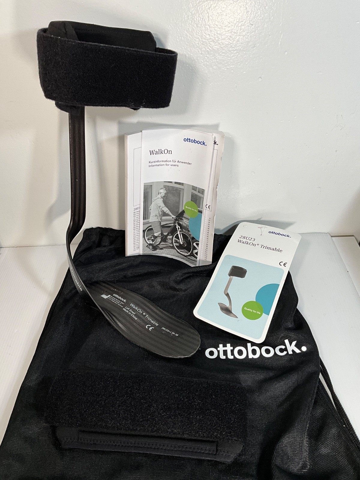 Ottobock Walk On Trimable Support LEFT Leg, SMALL 28U23=R36-39 (trimmed)