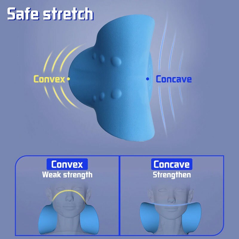 Neck Traction Pillow Original Muscle Relax Neck Stretcher Cervical Pain Relief.