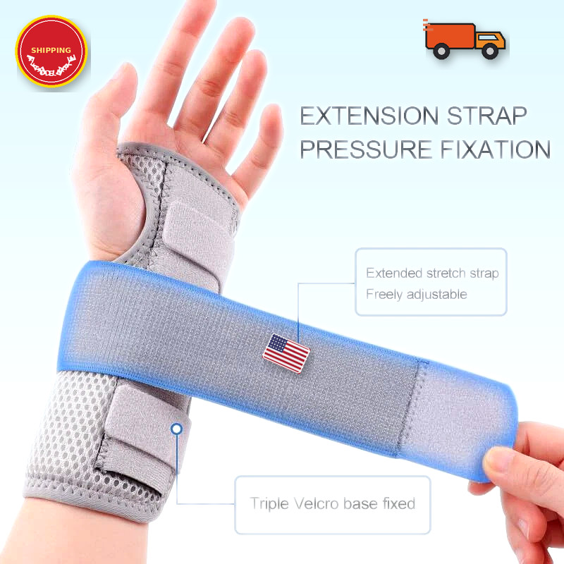 NEW Wrist Brace for Carpal Tunnel – Adjustable Night Support Brace with Splints