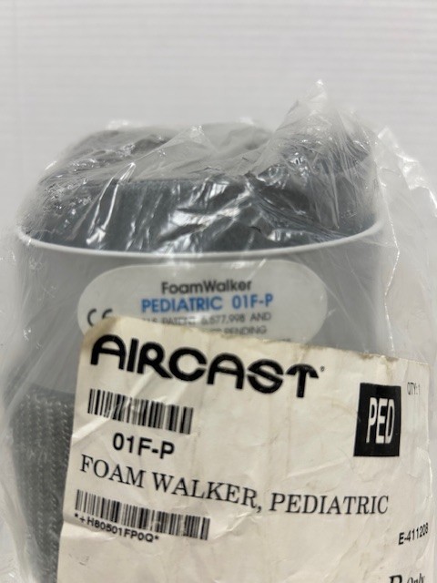 Aircast Ankle Fracture Boot, Foam Walker, 01F-P, Pediatric, Left or Right, Gray