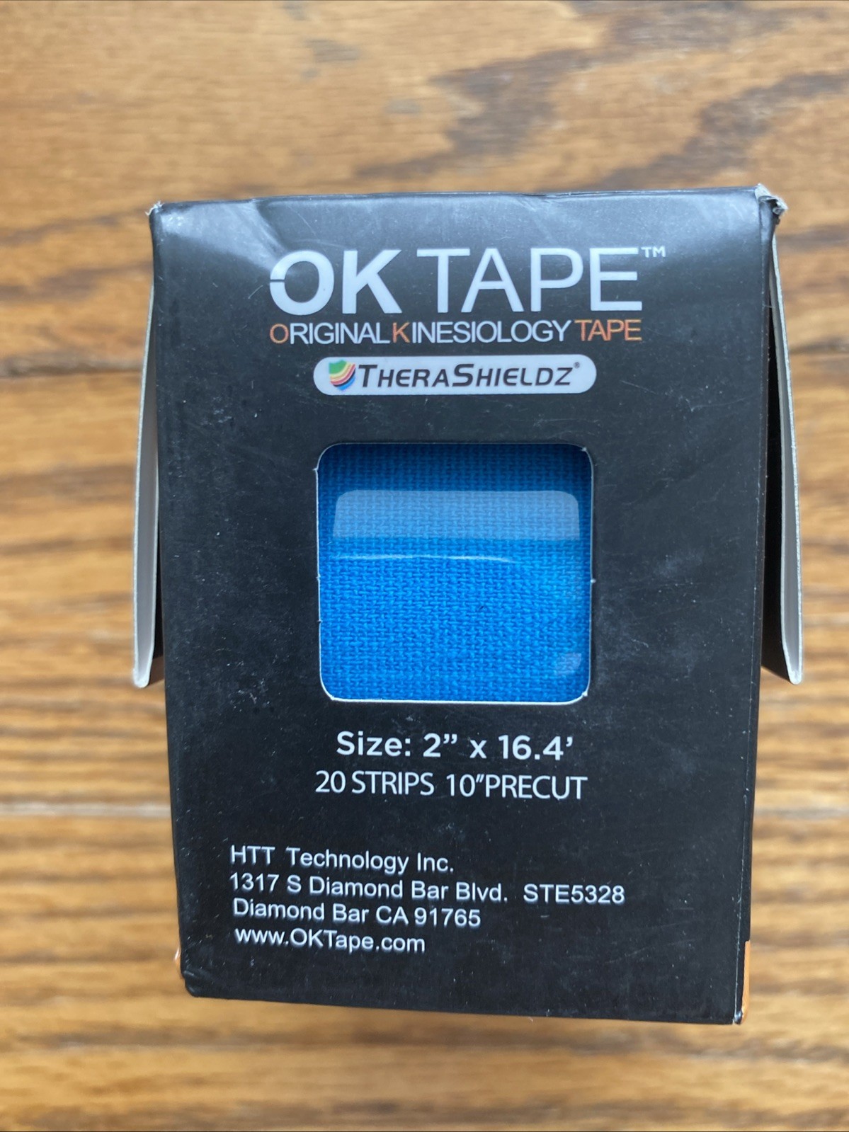 OK TAPE Kinesiology Tape 2 Inch X 16.4 Feet Precut Classic 20 Strips Blue