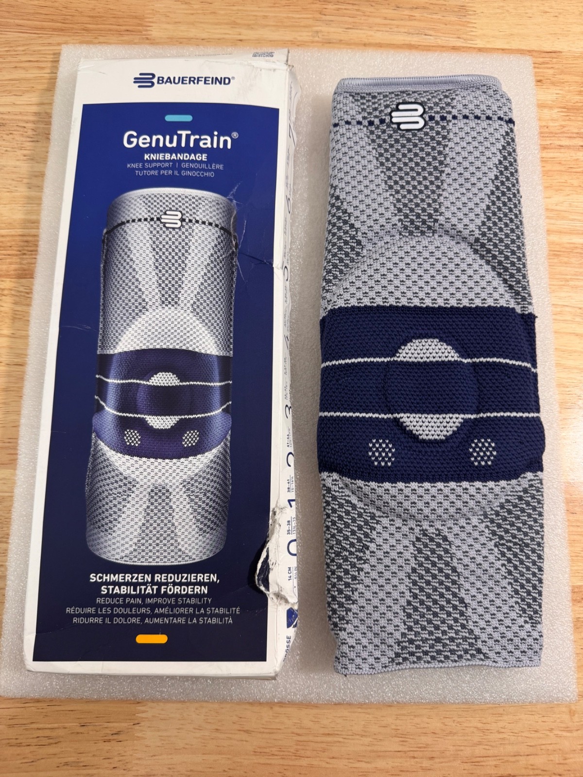 *Read* Bauerfeind GenuTrain Knee Support Brace – Size 7 Comfort New Open Box