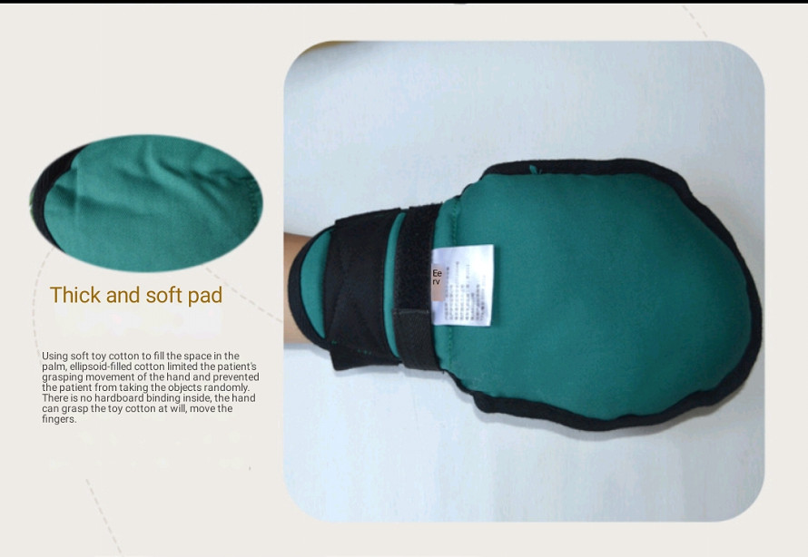 Medical Restraint Glove Thicked Bedridden Patient Anti Fall Hand Constraint