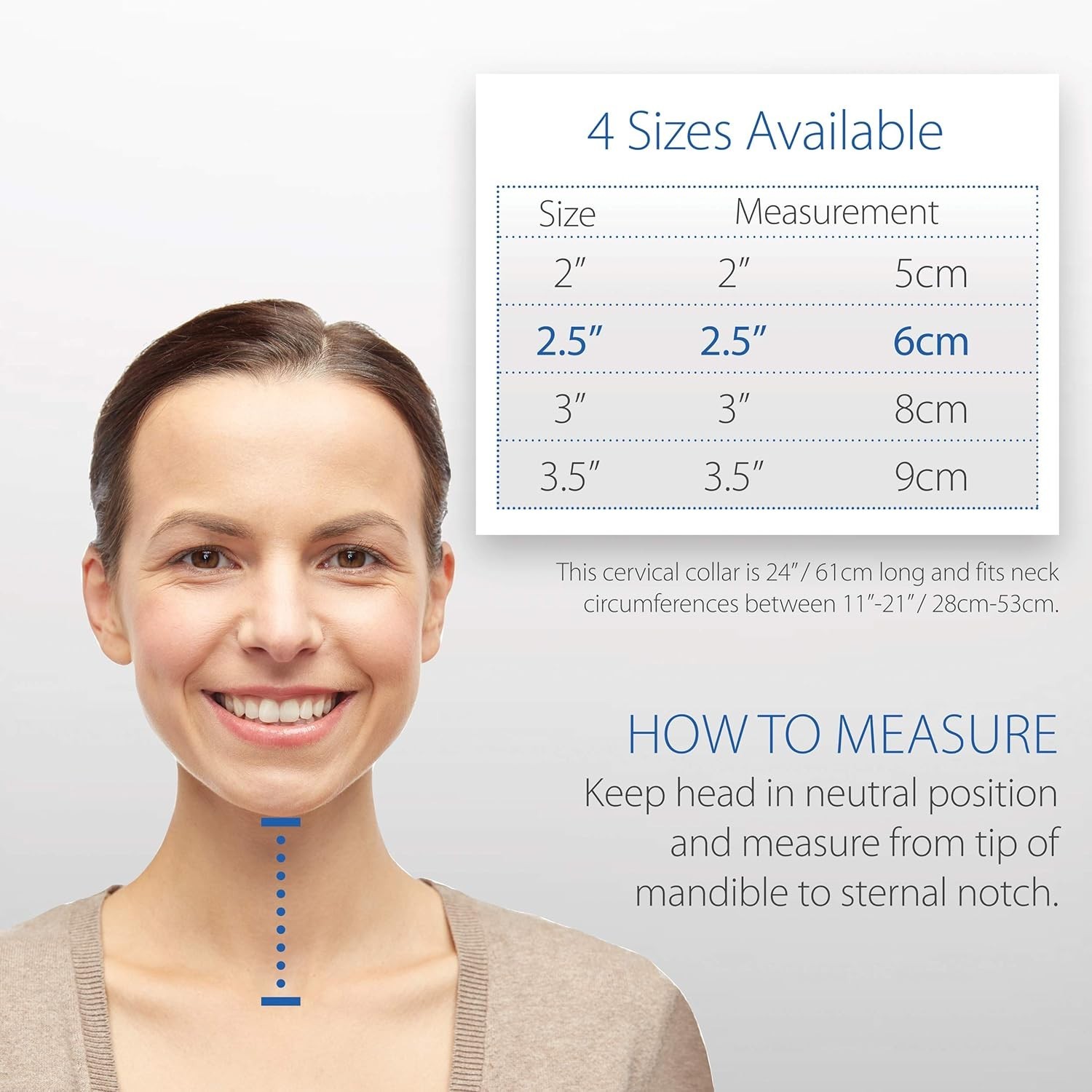 Soft Foam Cervical Collar Neck Support Brace, Helps Stabilize Vertebrae & Rel…