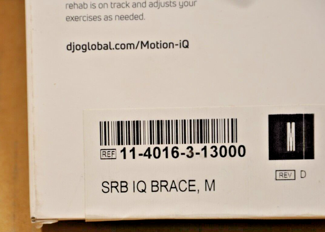 DonJoy Smart Recovery Brace powered by Motion iQ Ref 11-4016-3-13000 BRAND NEW M