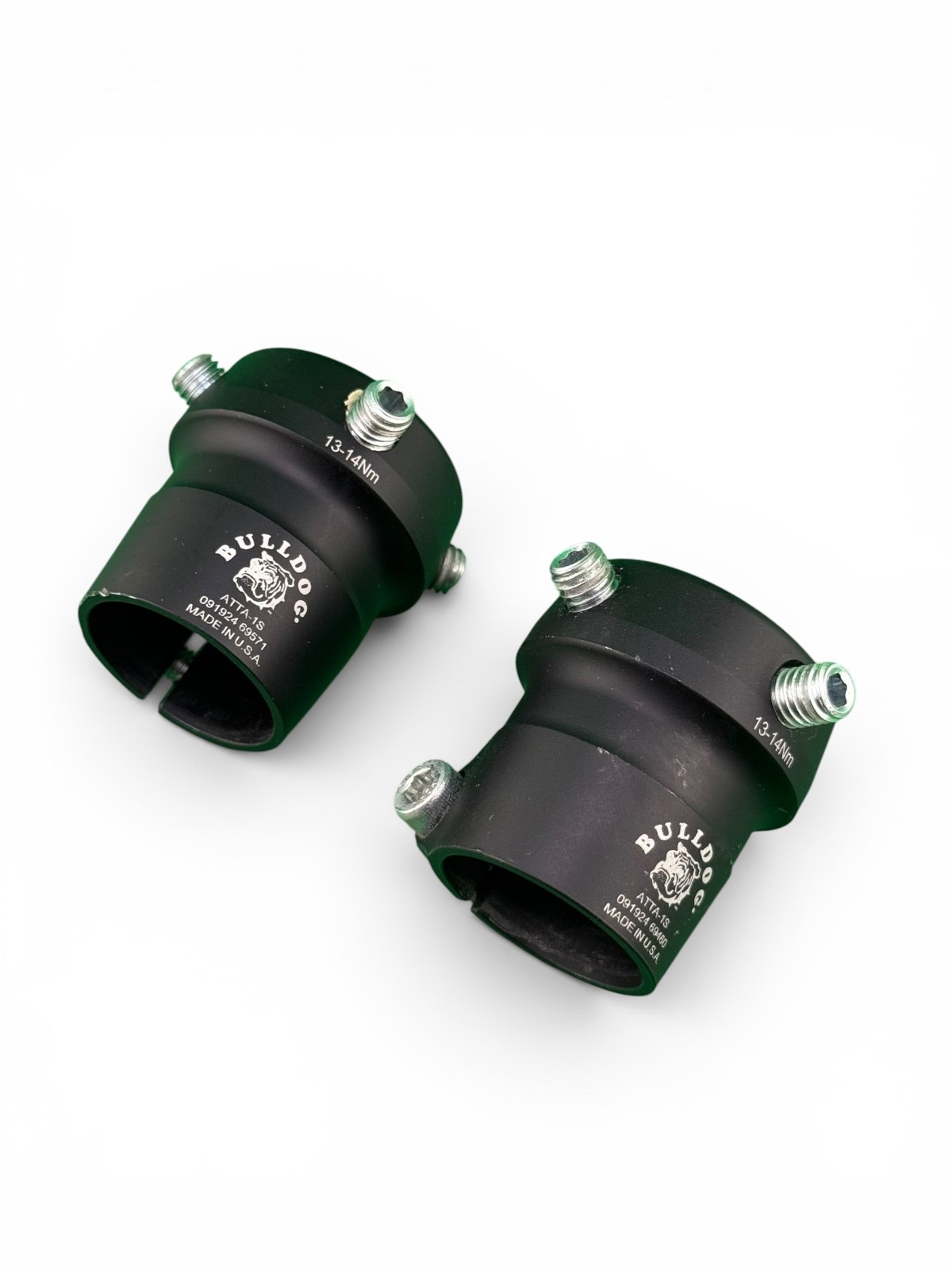Bulldog prosthetic tube clamps. ATTA-1S. Sold as a pair
