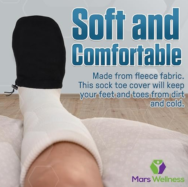 Premium Cast Sock Toe Cover Protector – Drawstring Cover – MARS WELLNESS
