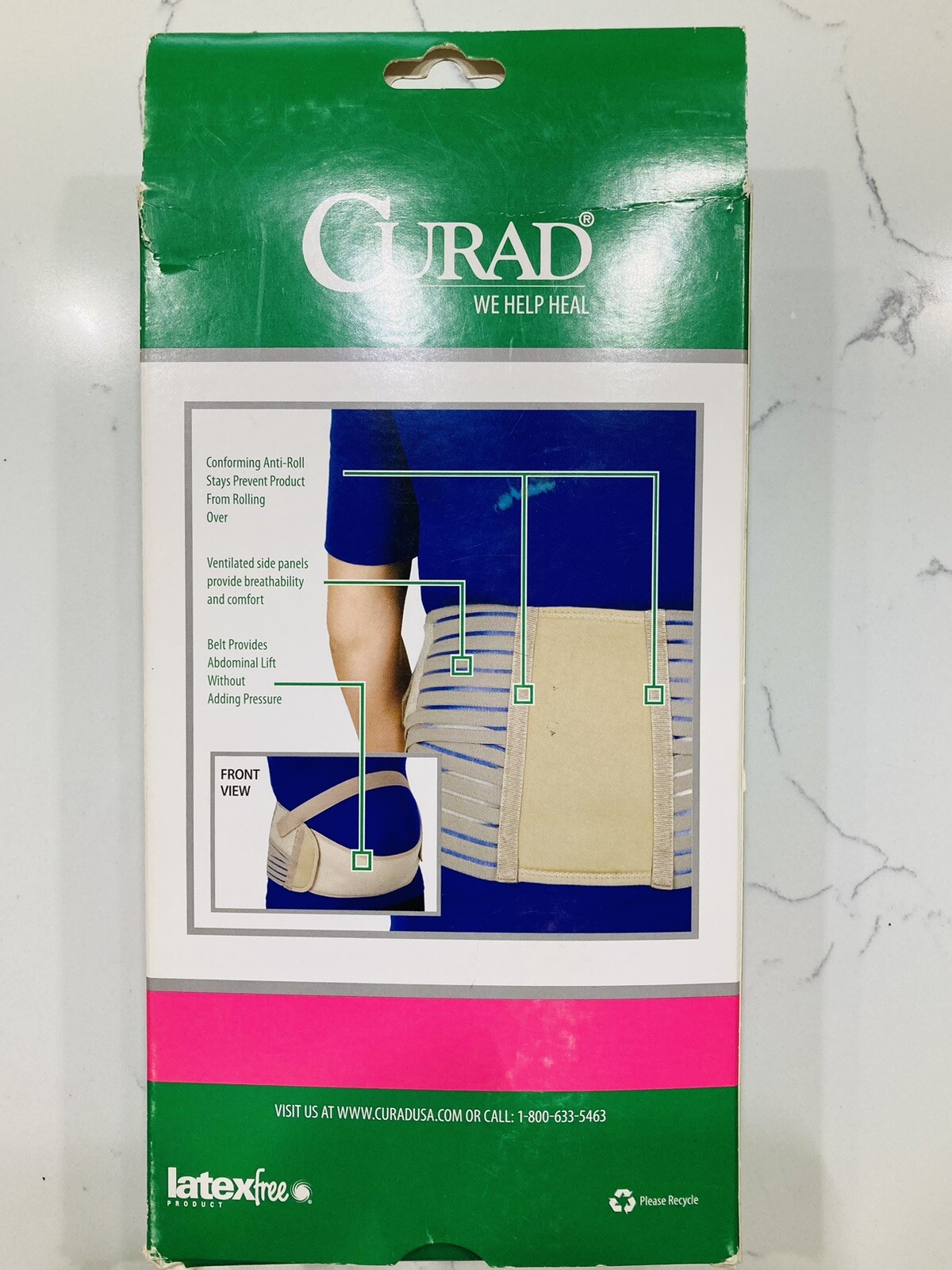 Curad Maternity Belt Size Medium Dress Size Before Pregnancy 4-14 NEW
