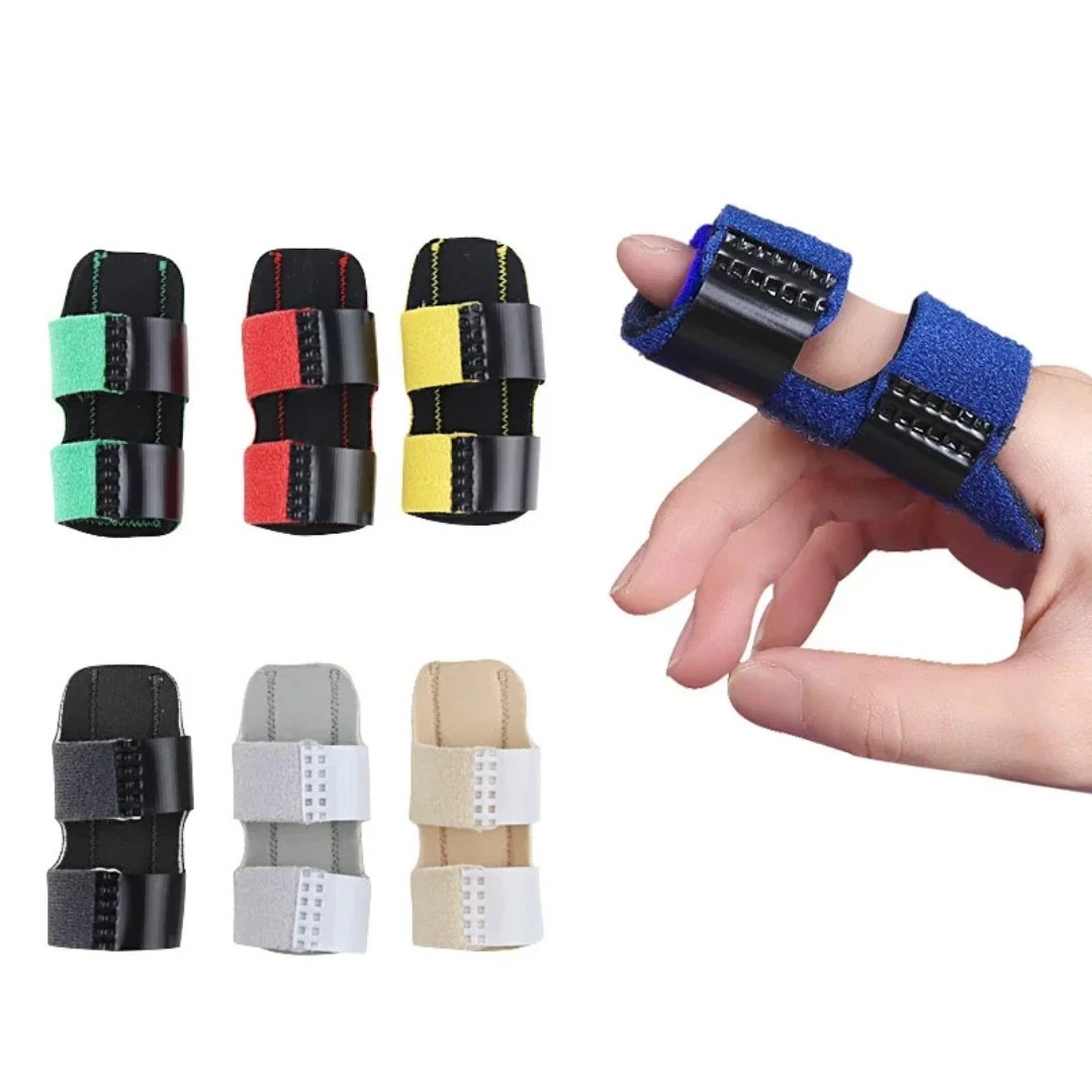 Finger Splint Support Pain Relief Brace Trigger Fixing Straightener Corrector UK